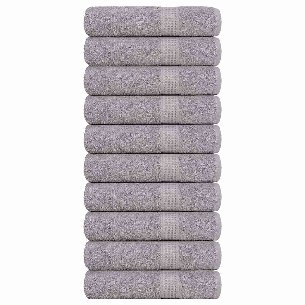 Ručnici za kupanje FROGN 10 kom sivi 100x150 cm 360 g/m²