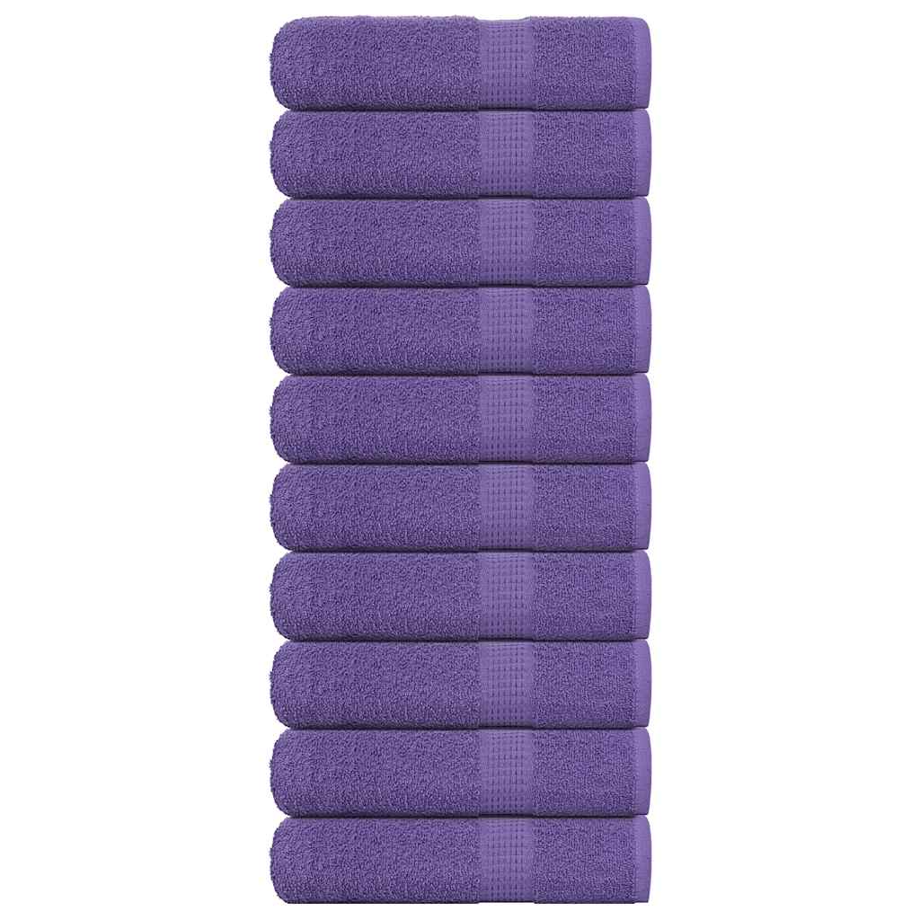Ručnici za kupanje FROGN 10 kom ljubičasti 100x150 cm 360 g/m²