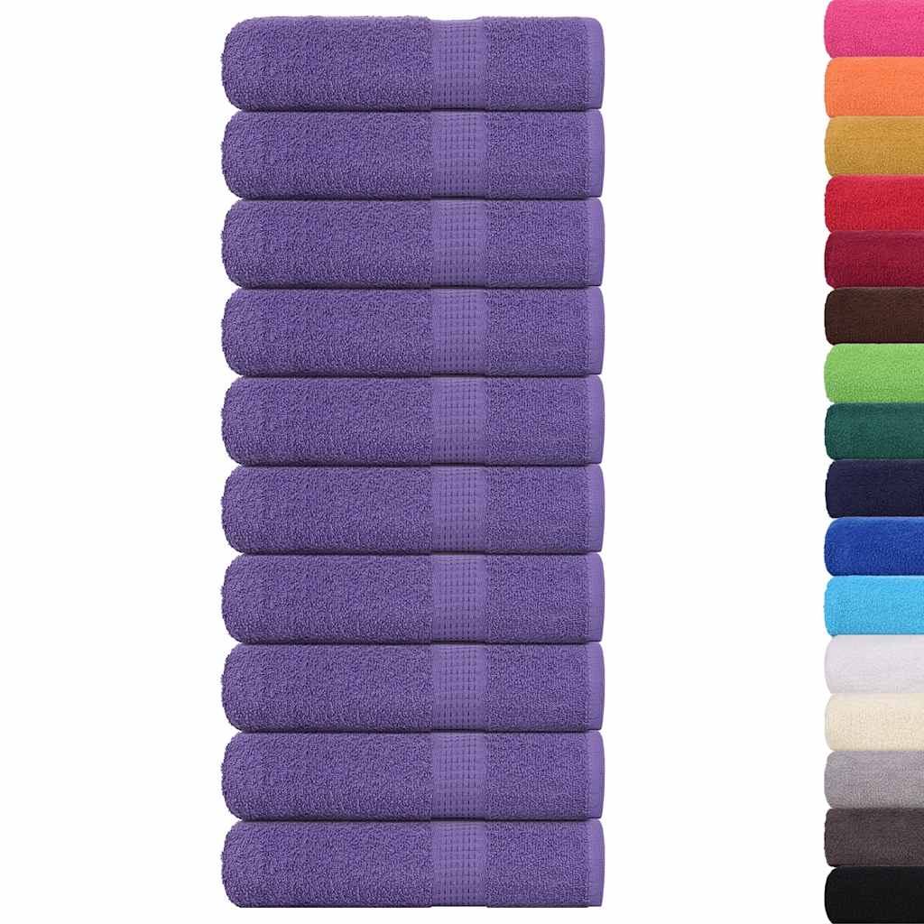 Ručnici za kupanje FROGN 10 kom ljubičasti 100x150 cm 360 g/m²