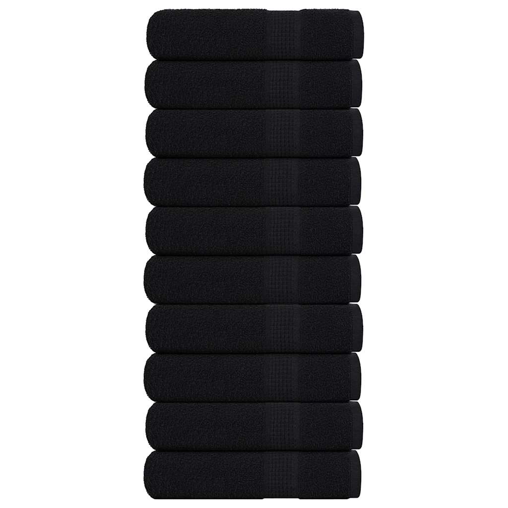 Ručnici za tuširanje FROGN 10 kom crne 70x140 cm 360 g/m²