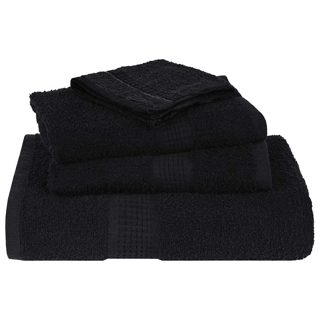 Ručnici za tuširanje FROGN 10 kom crne 70x140 cm 360 g/m²