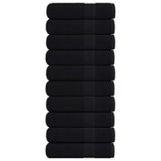 Ručnici za kupanje FROGN 10 kom crni 100x150 cm 360 g/m²