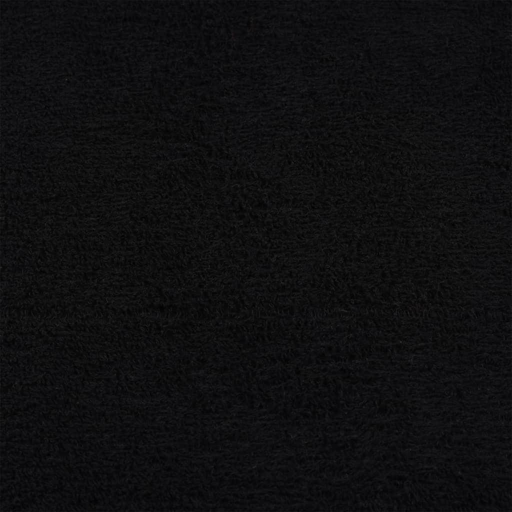 Ručnici za kupanje FROGN 10 kom crni 100x150 cm 360 g/m²