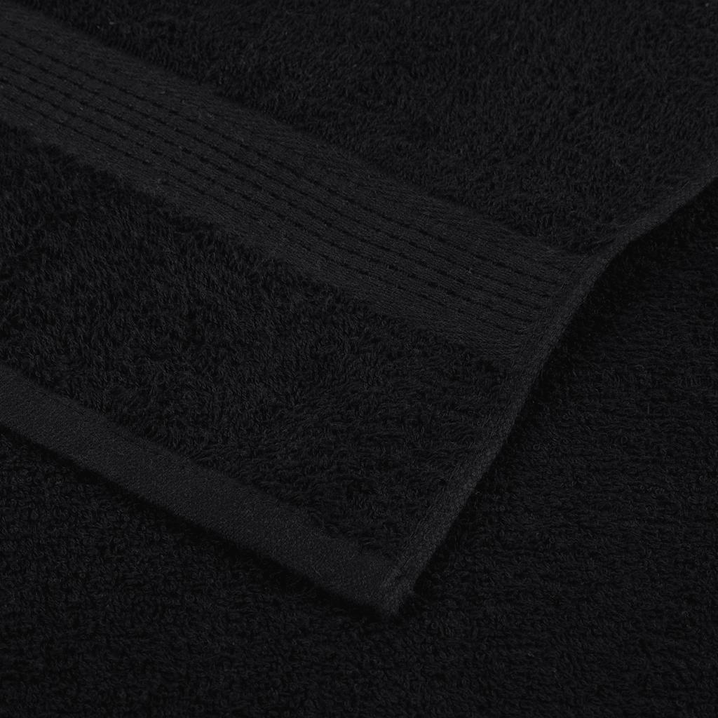 Ručnici za kupanje FROGN 10 kom crni 100x150 cm 360 g/m²