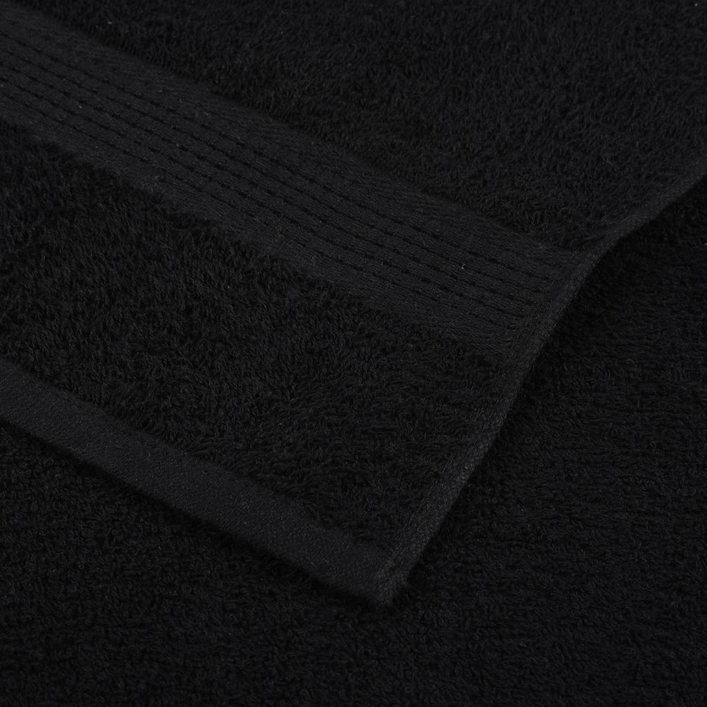 Ručnici FROGN 10 kom crni 100x200 cm 360 g/m²