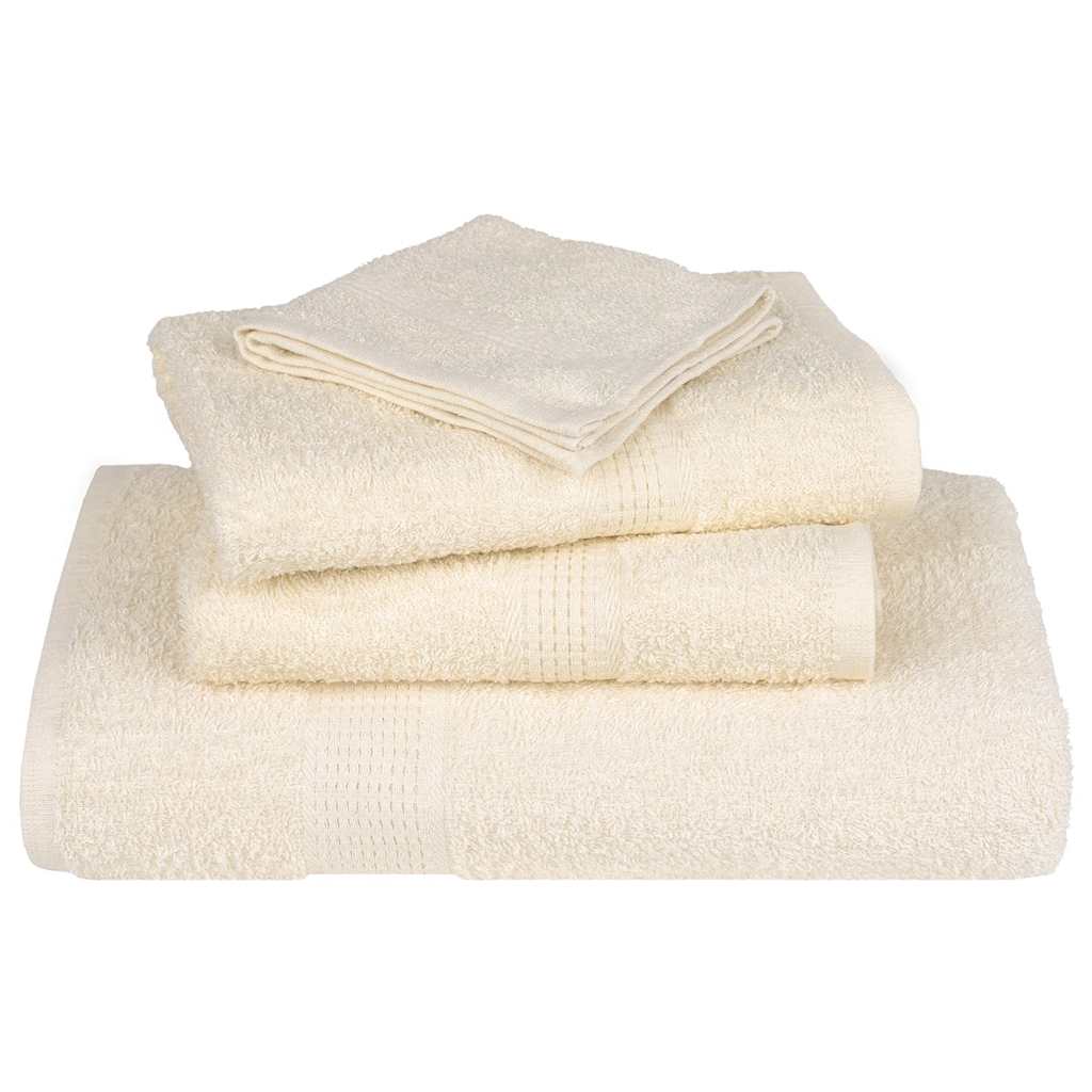 Ručnici za tuširanje FROGN 10 kom krem boje 70x140 cm 360 g/m²