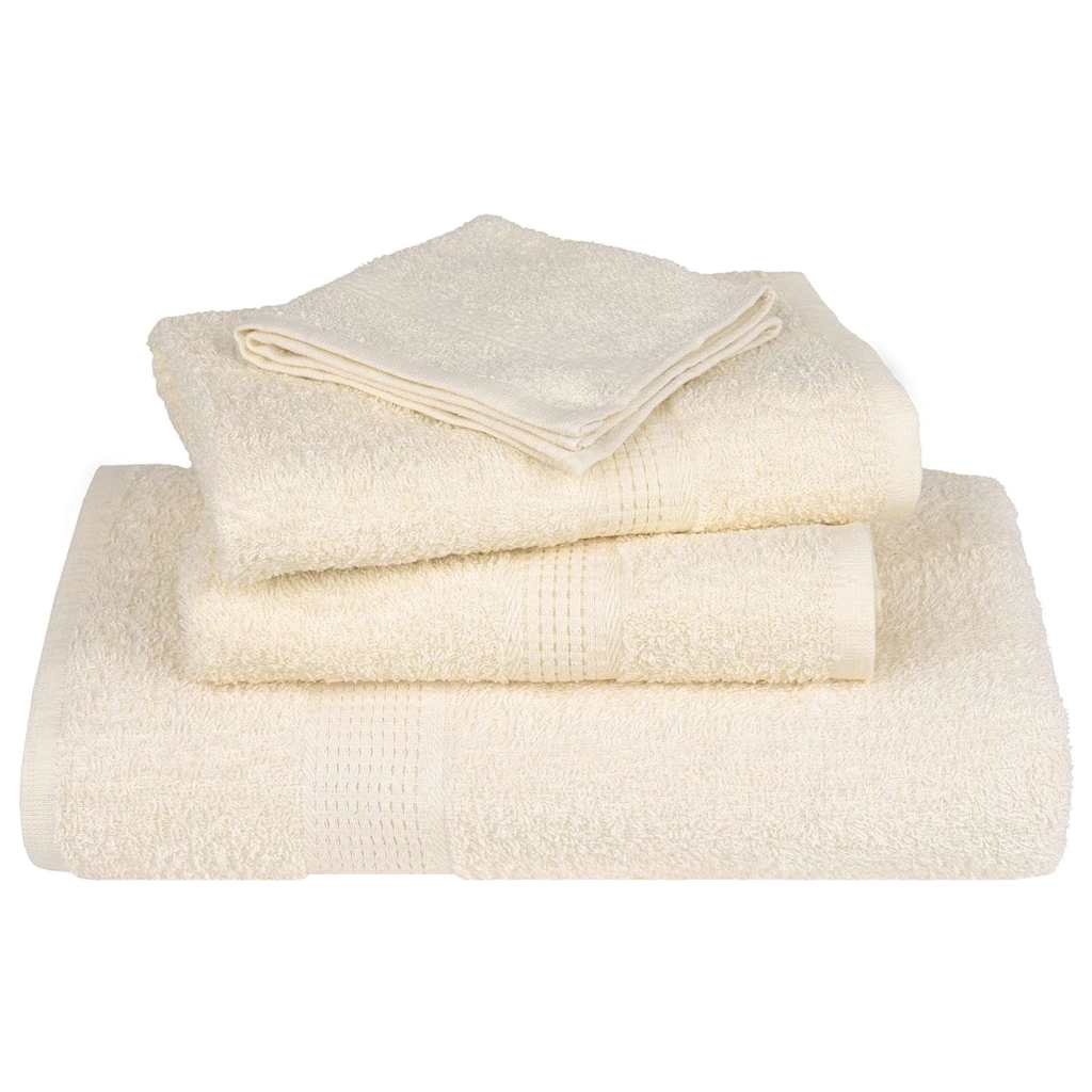 Ručnici za kupanje FROGN 10 kom krem 100x150 cm 360 g/m²