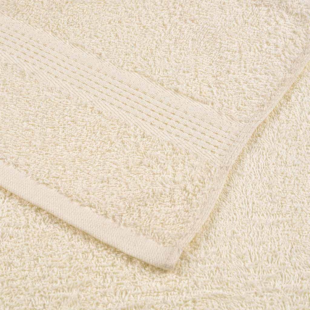 Ručnici za saunu FROGN 10 kom krem boje 80x200 cm 360 g/m²