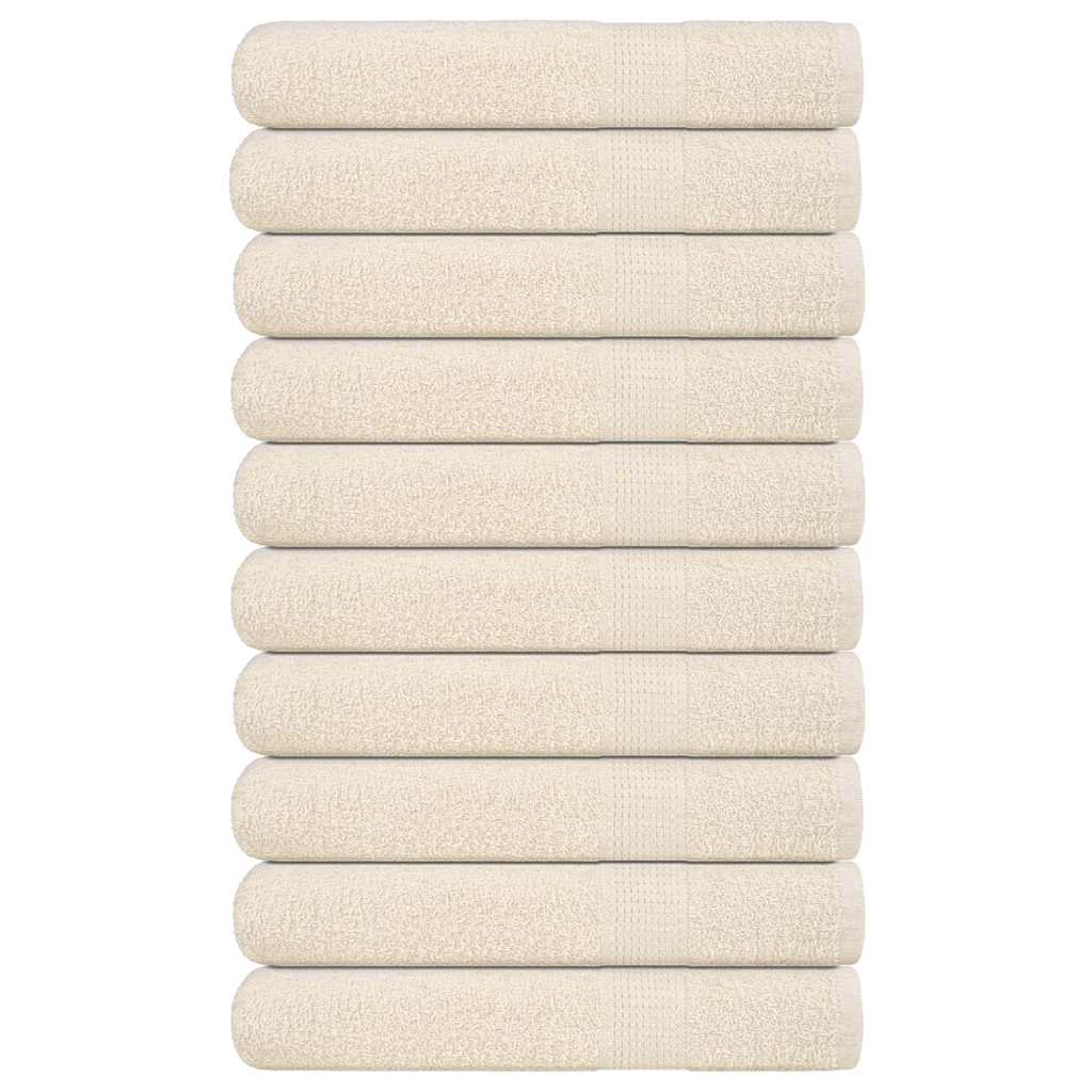 Ručnici FROGN 10 kom krem boje 100x200 cm 360 g/m²