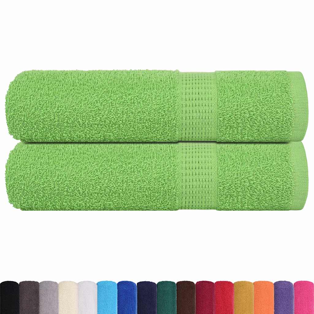 Ručnici za ruke FROGN 2 kom. Zelene boje jabuke 50x100 cm 360 g/m²