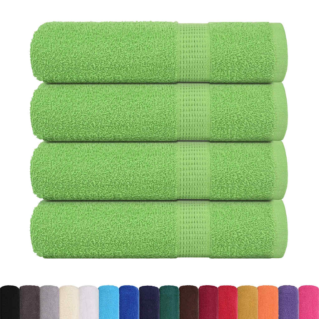 Ručnici za kupanje FROGN 4 kom Jabučno zelene 100x150 cm 360 g/m²