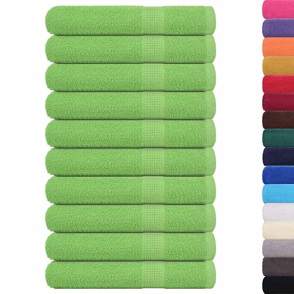 Ručnici FROGN 10 kom jabukasto zelene 100x200 cm 360 g/m²