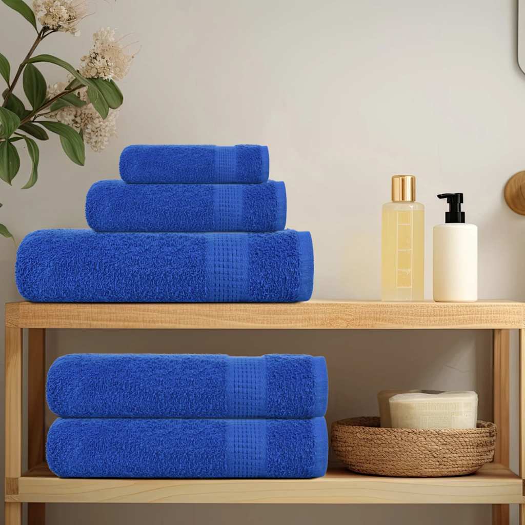Set ručnika FROGN od 8 dijelova plavi 360 g/m²