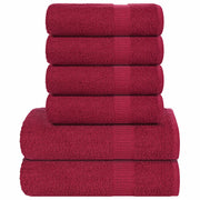 Set ručnika FROGN od 6 dijelova bordo 360 g/m²