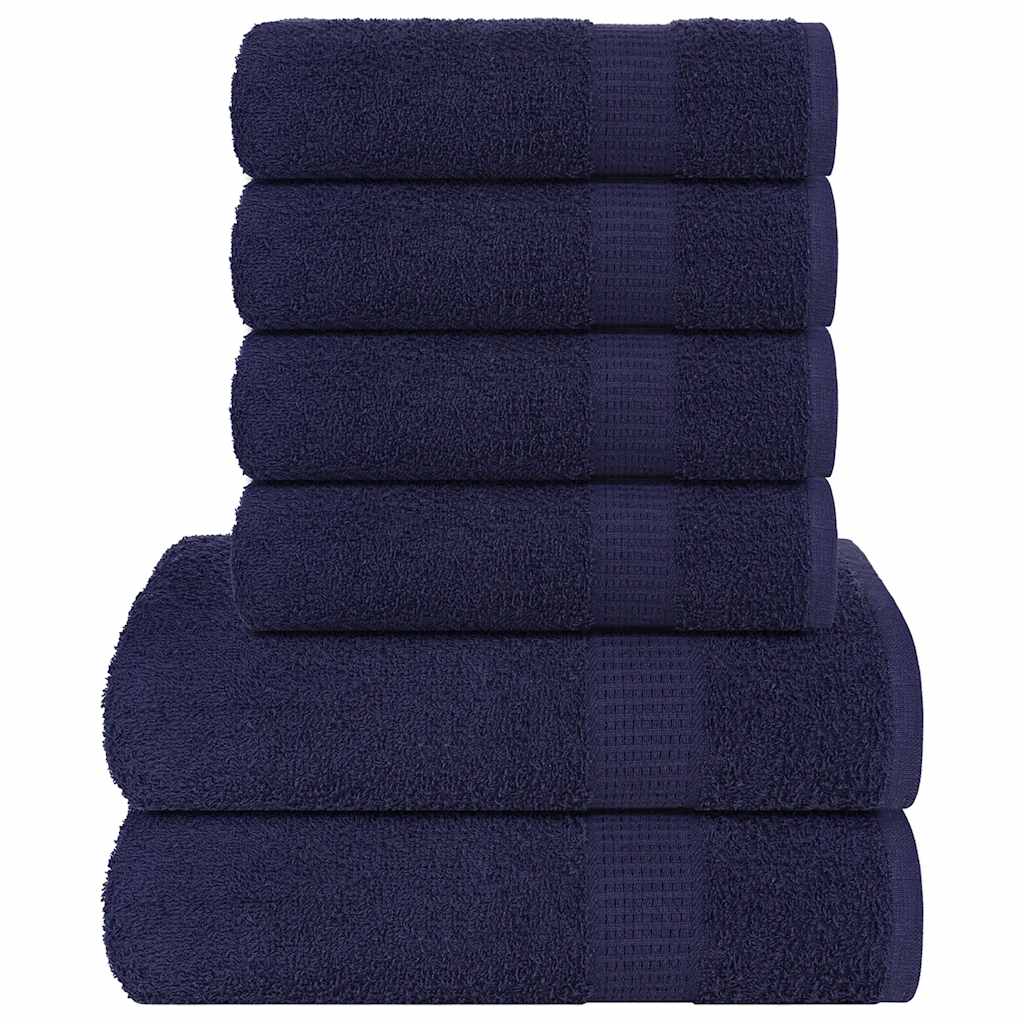Set ručnika FROGN od 6 dijelova tamnoplave boje 360 g/m²