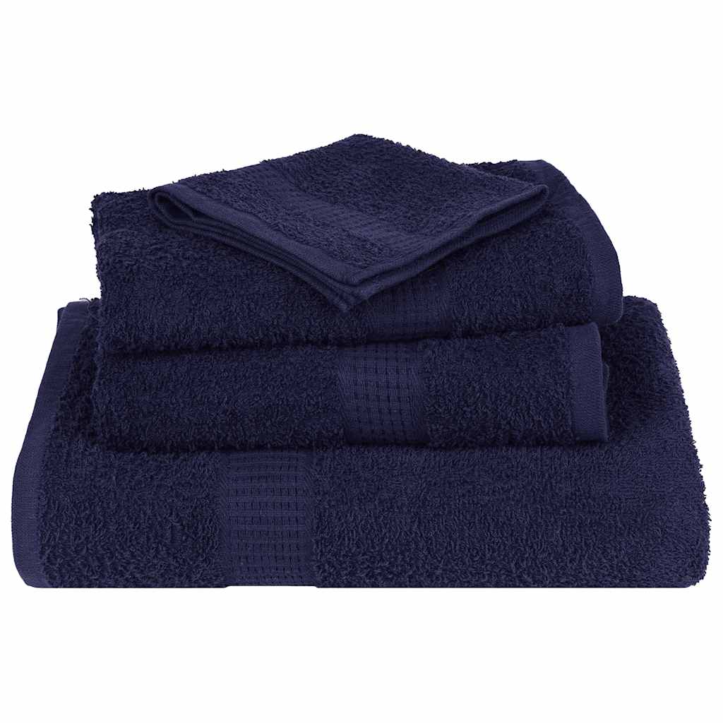 Set ručnika FROGN od 6 dijelova tamnoplave boje 360 g/m²