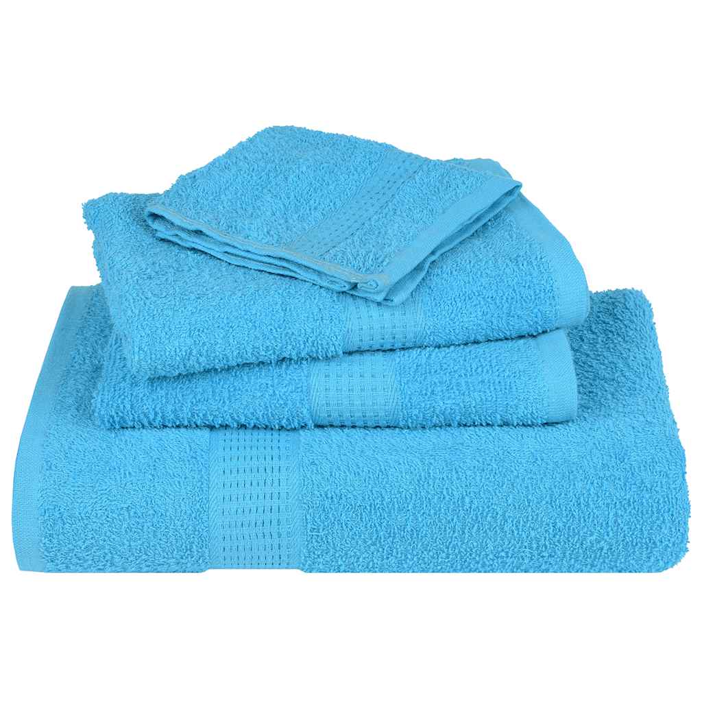 Set ručnika od 6 dijelova FROGN tirkizni 360 g/m²