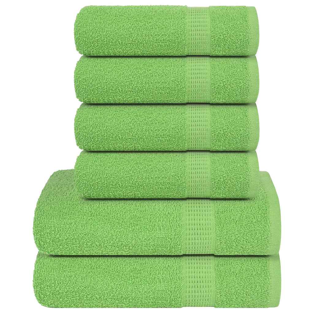 Set ručnika FROGN od 6 dijelova jabukasto zelene boje 360 g/m²