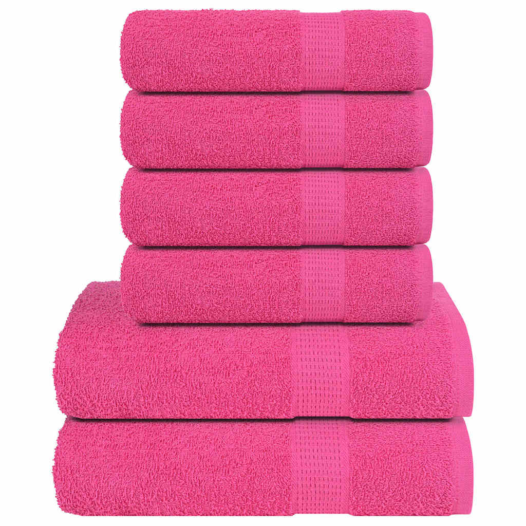 Set ručnika FROGN od 6 dijelova ružičasti 360 g/m²