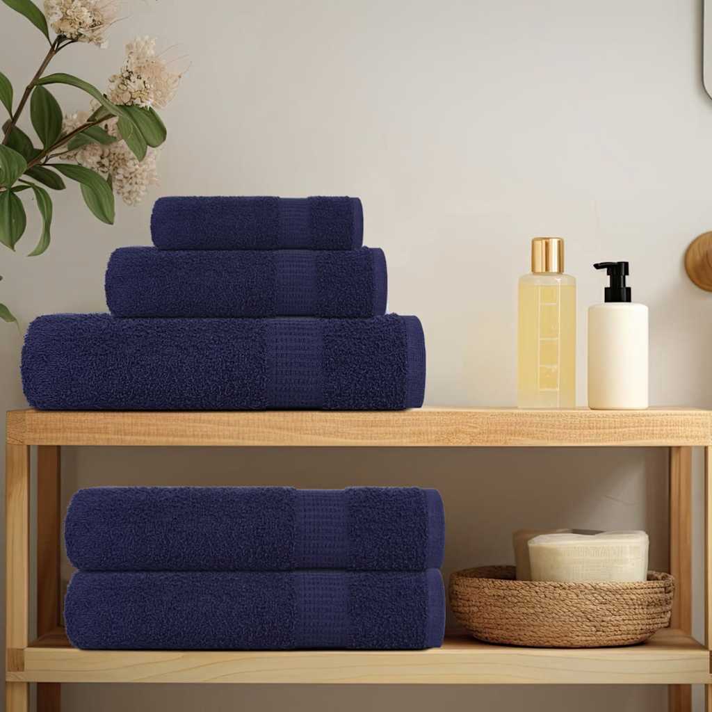 Set ručnika FROGN od 12 dijelova tamnoplave boje 360 g/m²