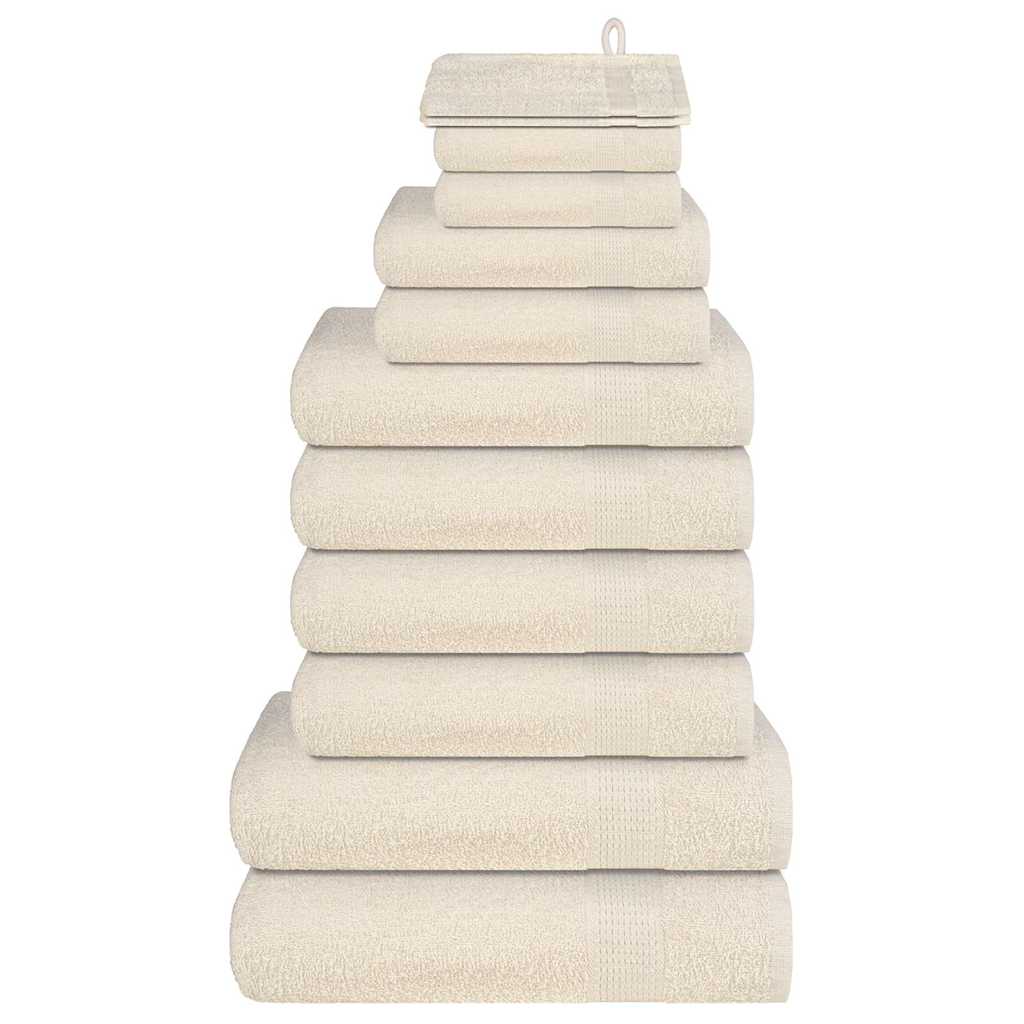 Set ručnika FROGN od 12 dijelova krem boje 360 g/m²