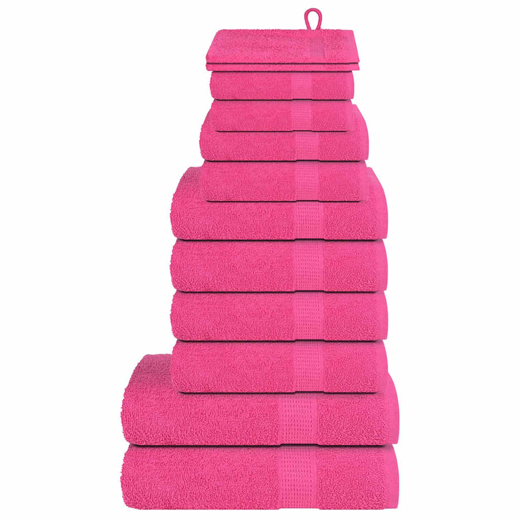 Set ručnika FROGN od 12 dijelova ružičaste boje 360 g/m²