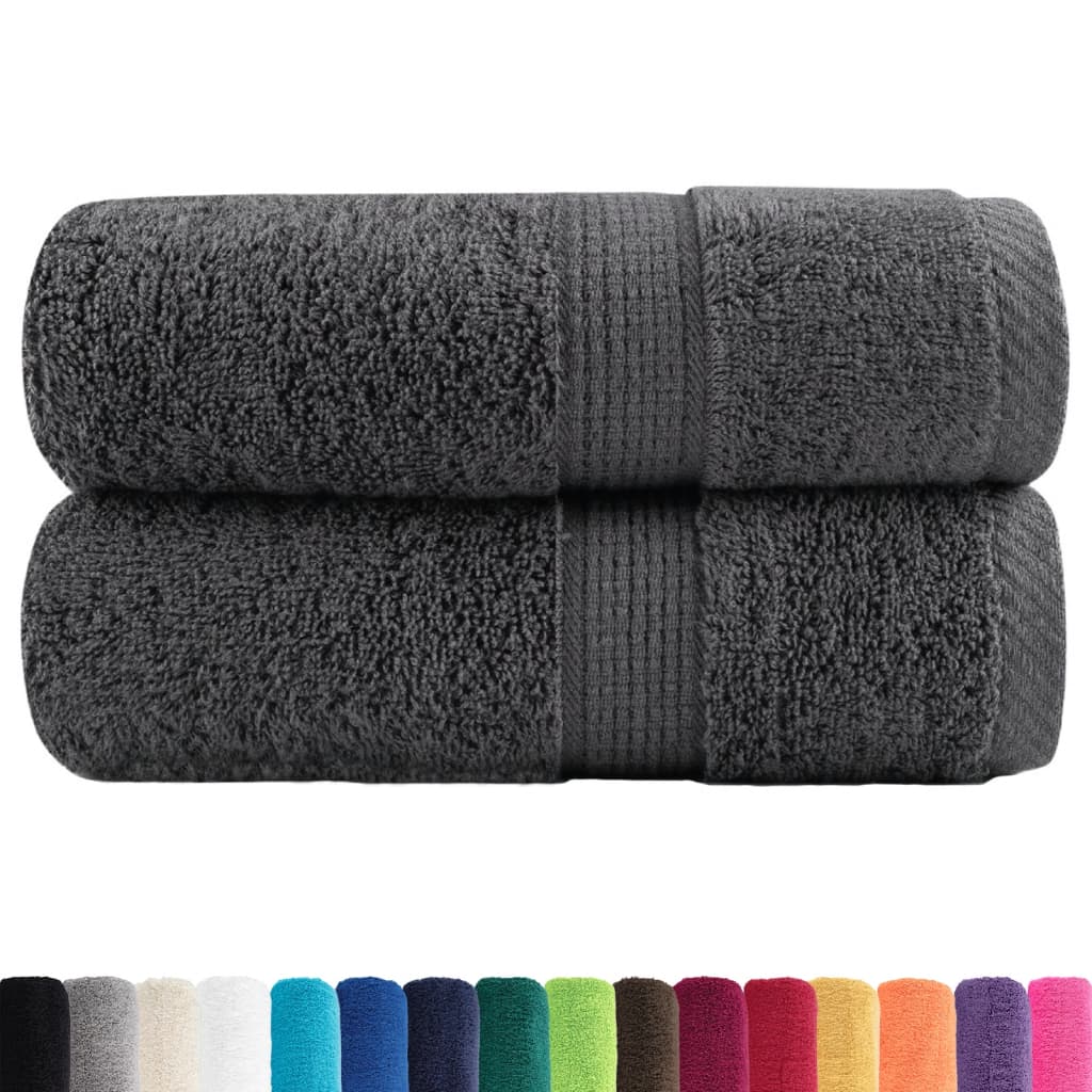 Premium ručnici za pranje SOLUND 2 kom. antracit 30x30 cm 600 g/m²