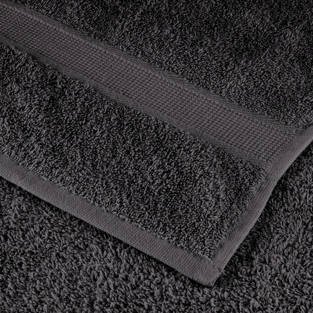 Ručnici za tuš SOLUND 4 kom antracit 70 x 140 cm 600 gsm