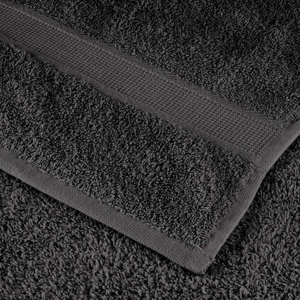 Ručnici za kupanje SOLUND 25 kom antracit 100x150 cm 600 gsm