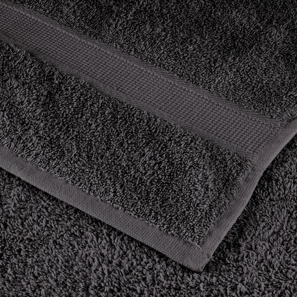 Ručnici za saunu SOLUND 4 kom antracit 80 x 200 cm 600 gsm