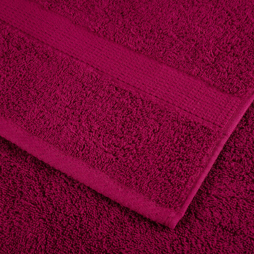 Ručnici za tuširanje SOLUND 10 kom bordo 70 x 140 cm 600 gsm