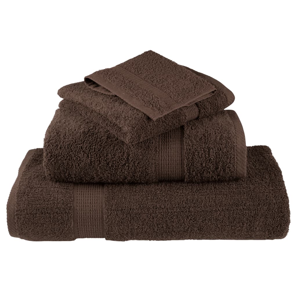 Premium ručnici za pranje SOLUND 2 kom. smeđi 30x30 cm 600 g/m²