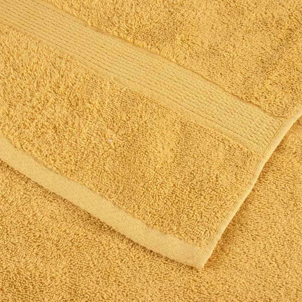 Ručnik za Goste SOLUND 2 pcs Zlatno 15 x 21 cm 550 gsm