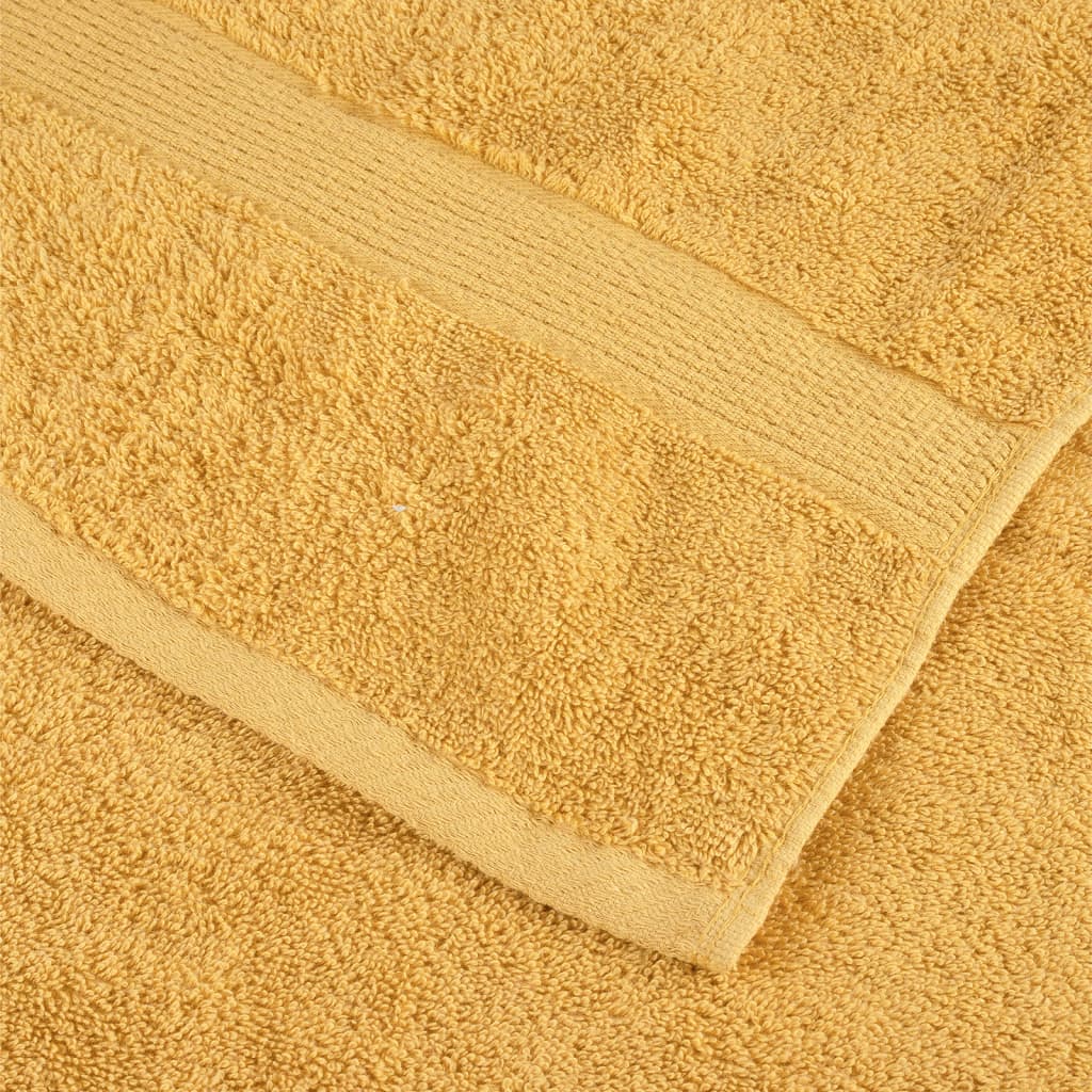 Premium ručnici za goste SOLUND 2 kom. zlatne boje 30x50 cm 600 g/m²