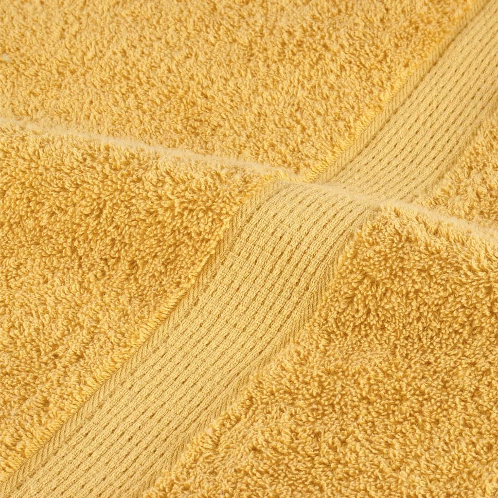 Ručnici SOLUND 4 kom zlatni 100 x 200 cm 600 gsm