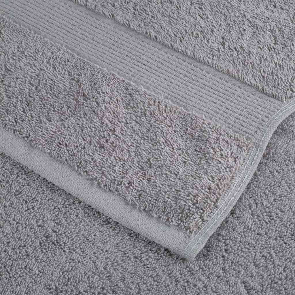 Ručnik za Goste SOLUND 10 pcs Siva 15 x 21 cm 550 gsm