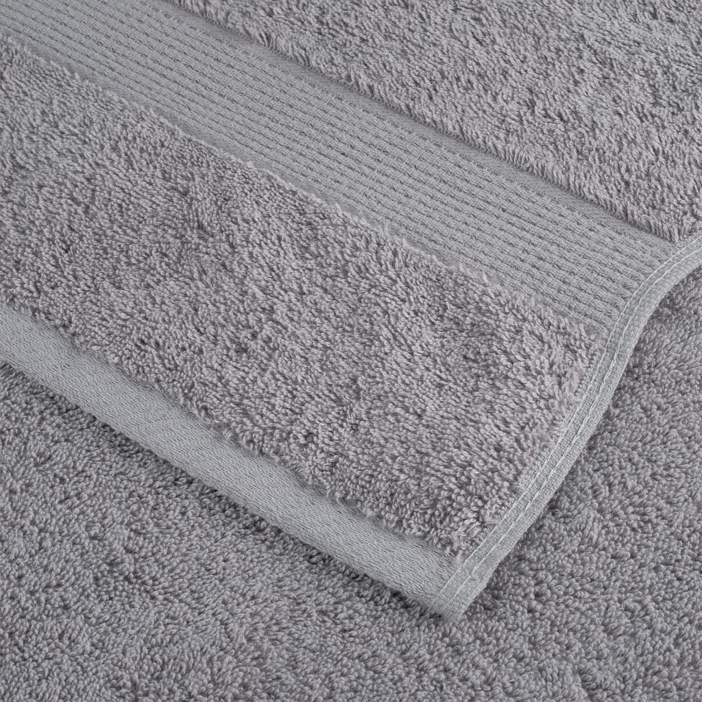 Ručnici SOLUND 4 kom sivi 100 x 200 cm 600 gsm