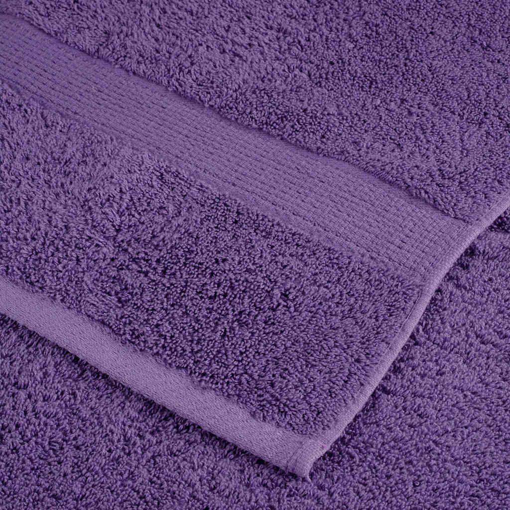 Ručnici SOLUND 4 kom ljubičasti 100 x 200 cm 600 gsm