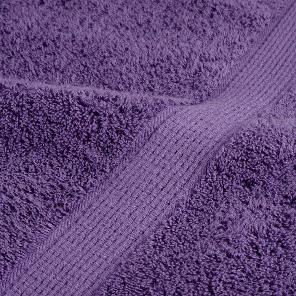 Ručnici SOLUND 4 kom ljubičasti 100 x 200 cm 600 gsm
