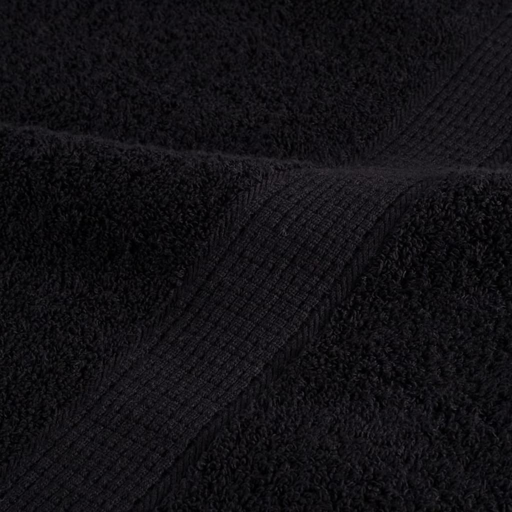 Ručnik za Goste SOLUND 10 pcs Crna 15 x 21 cm 550 gsm