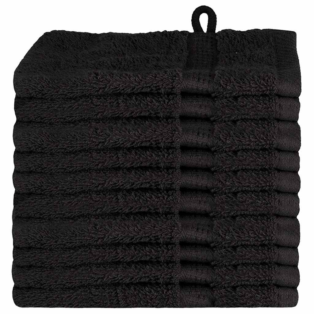 Ručnik za Goste SOLUND 10 pcs Crna 15 x 21 cm 550 gsm