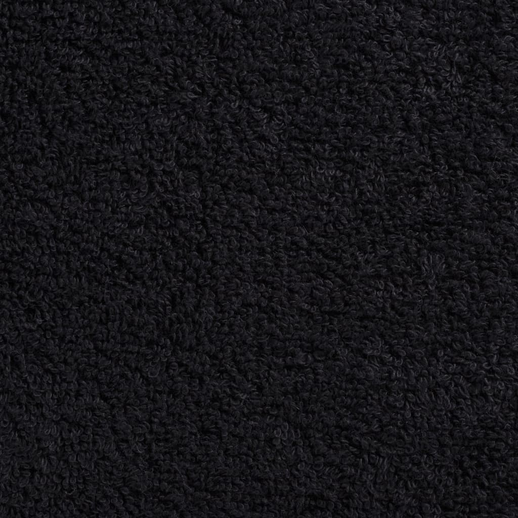 Ručnici SOLUND 4 kom crni 100 x 200 cm 600 gsm