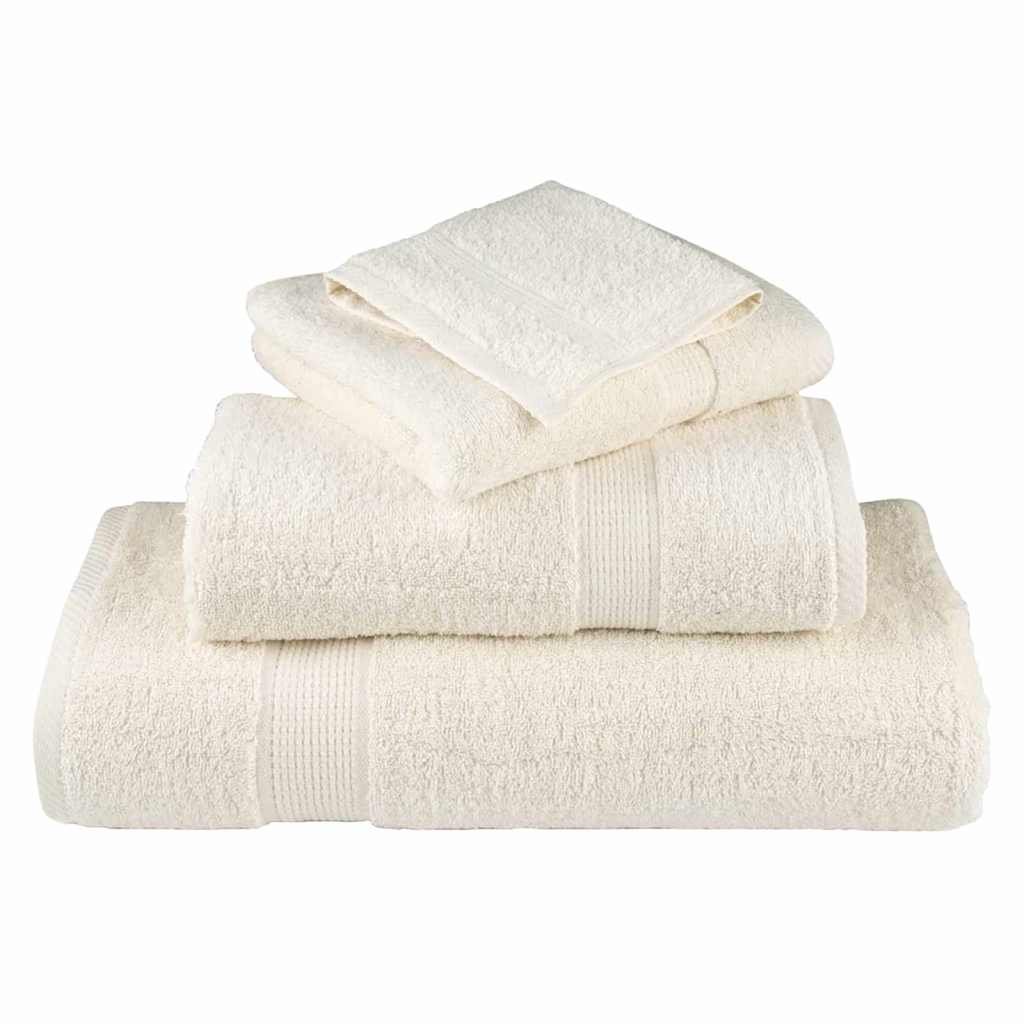 Ručnik za Goste SOLUND 2 pcs Krema 15 x 21 cm 550 gsm