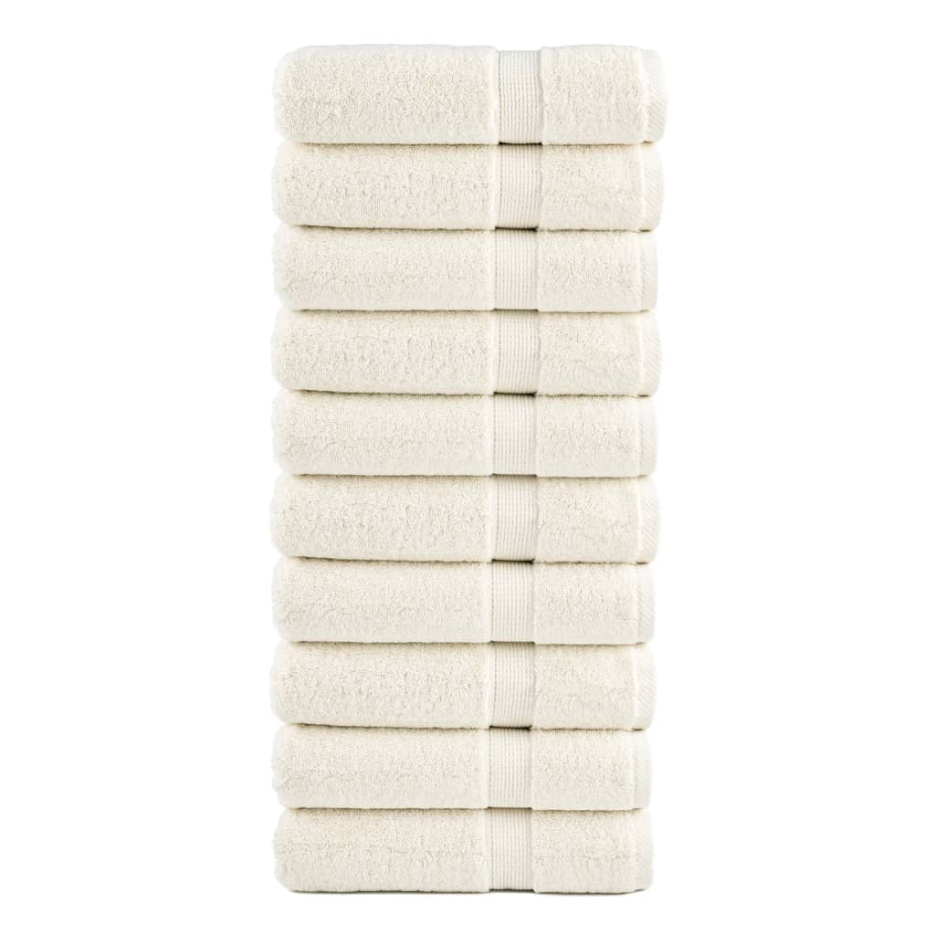 Ručnici z tuširanje SOLUND 10 kom krem 70x140 cm 600 gsm