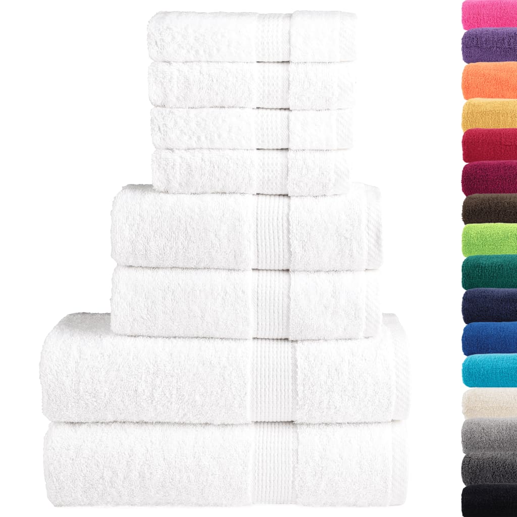 8-dijelni vrhunski set ručnika SOLUND bijeli 600 gsm