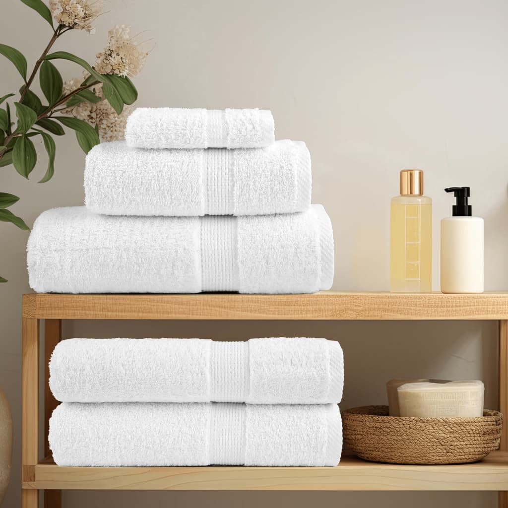 8-dijelni vrhunski set ručnika SOLUND bijeli 600 gsm
