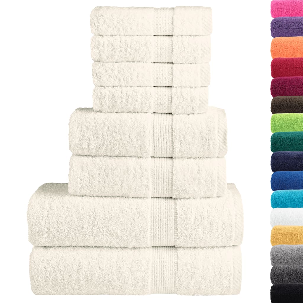 8-dijelni vrhunski set ručnika SOLUND krem 600 gsm
