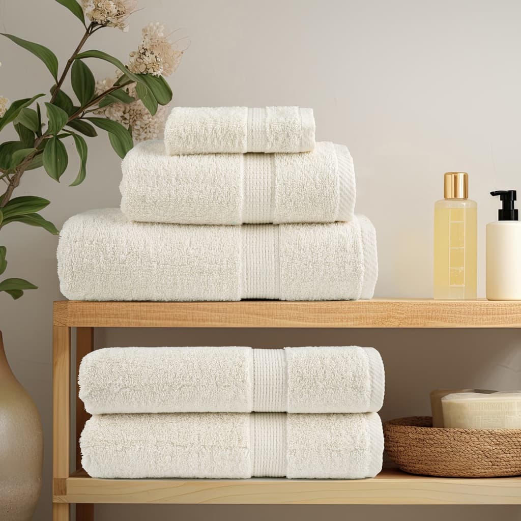 8-dijelni vrhunski set ručnika SOLUND krem 600 gsm