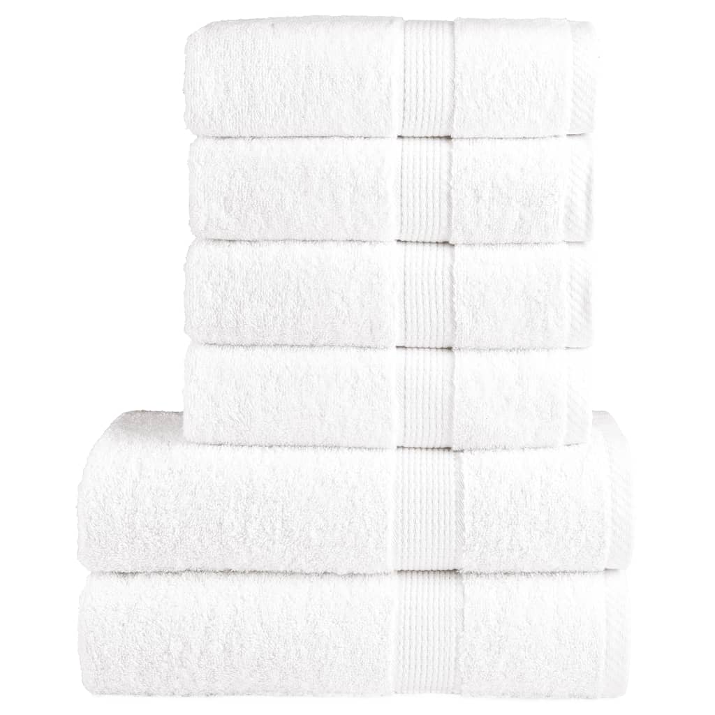 6-dijelni vrhunski set ručnika SOLUND bijeli 600 gsm