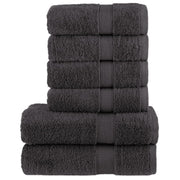 6-dijelni vrhunski set ručnika SOLUND antracit 600 gsm